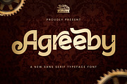 Agreeby - Sans Serif Typeface Font, a Sans Serif Font by Rishsketch (Thumbnail 1 of 14)