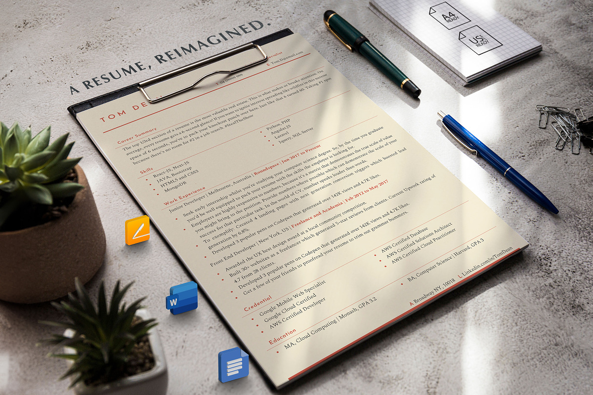 Web Developer Resume Template, a Resume Template by Career Canvas (Photo 8 of 11)