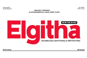 Elghita (120 Font Files), a Sans Serif Font by IM Studio
