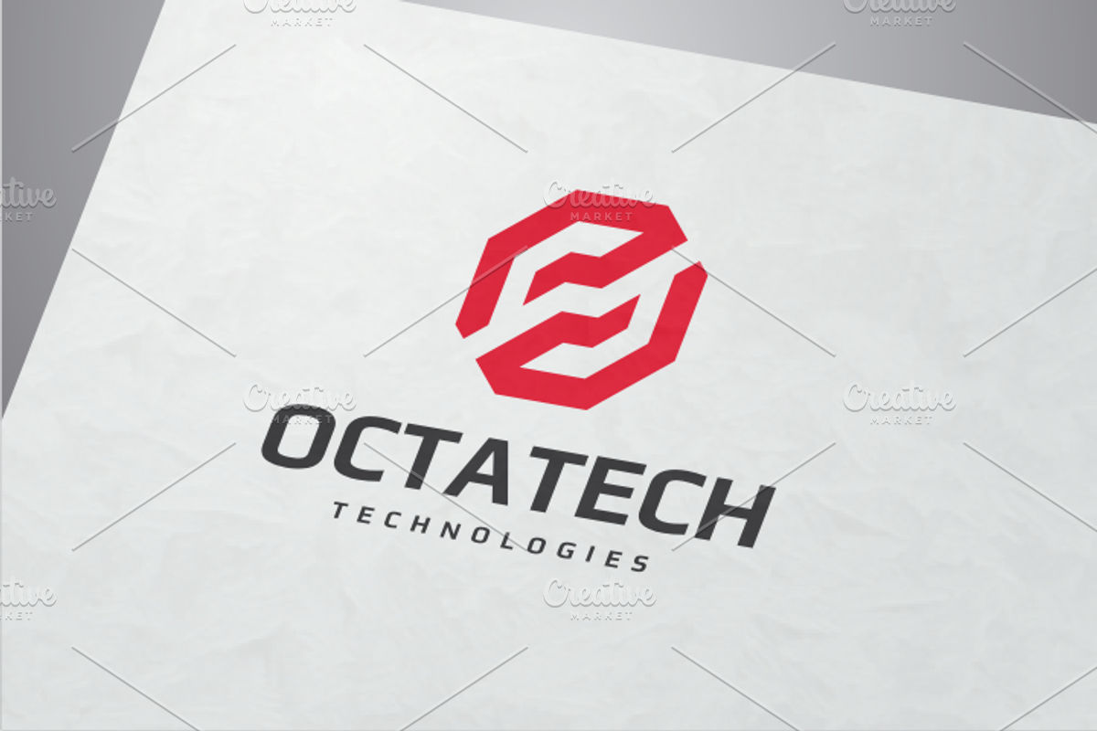 Octagon Tech Logo, a Branding & Logo Template by yopie