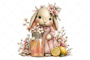 Whimsical Summer Bunny Clipart, an Illustration by Craft Nest (Thumbnail 10 of 12)