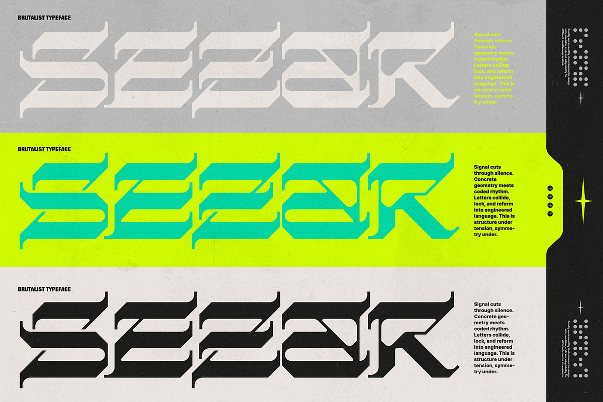 Barok Display Typeface, a Sans Serif Font by God Control (Photo 5 of 10)