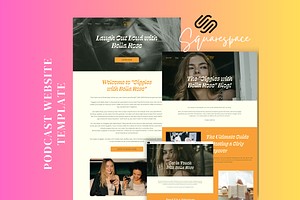 Podcast Squarespace Template