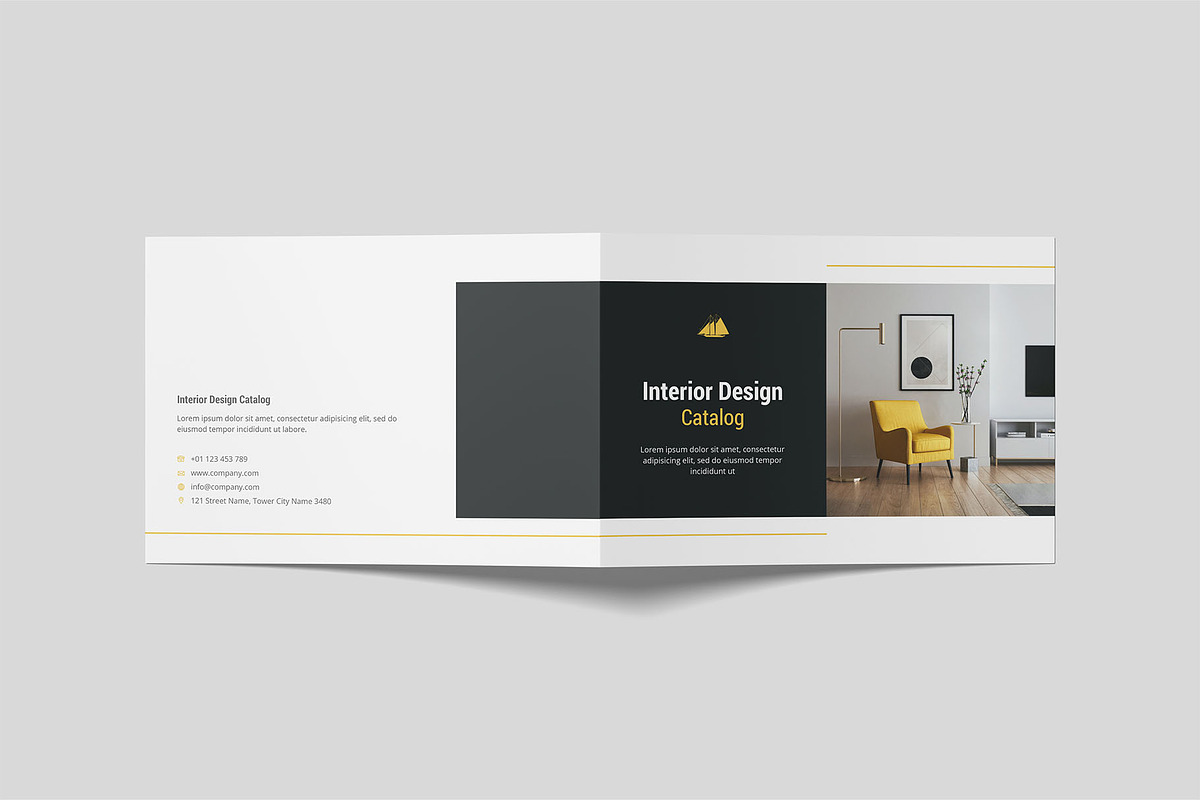 A4 Landscape Catalog Brochure Mockup, an Advertising Mockup by Compositing Studio (Photo 7 of 20)