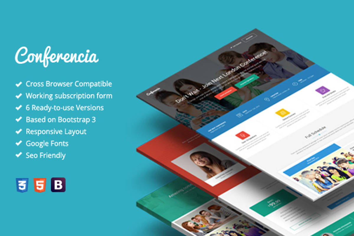Conferencia - Event Landing Page, a Landing Page Template by MYSHOPNAME