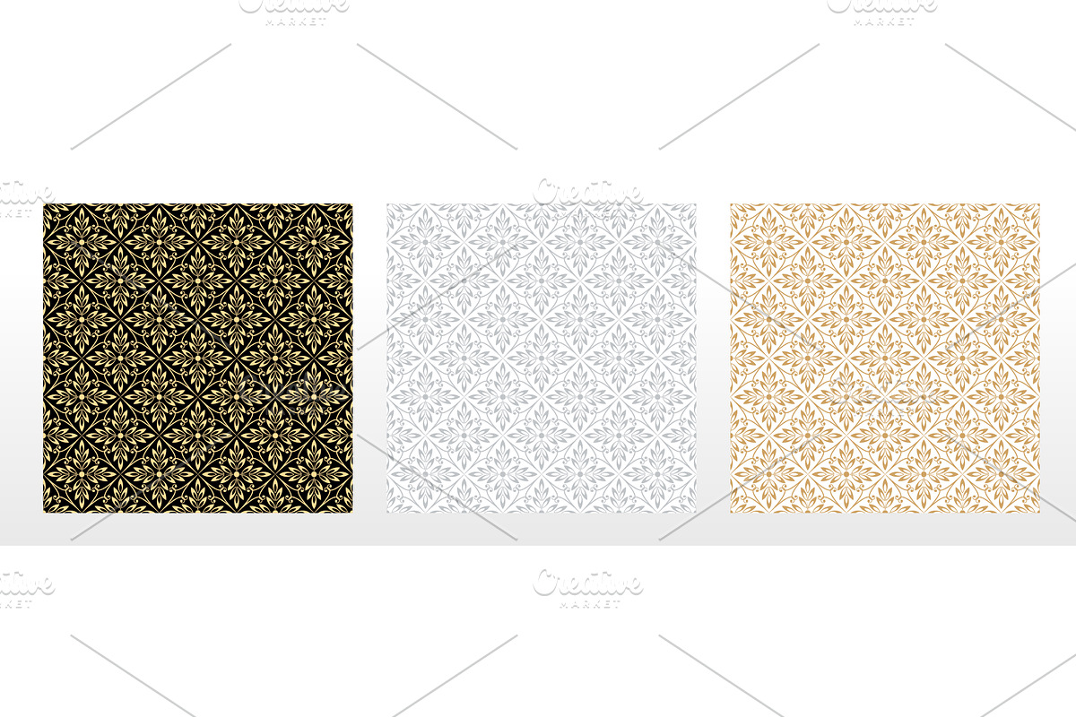 Set of flower geometric patterns, a Pattern Graphic by RODINA (Photo 1 of 3)