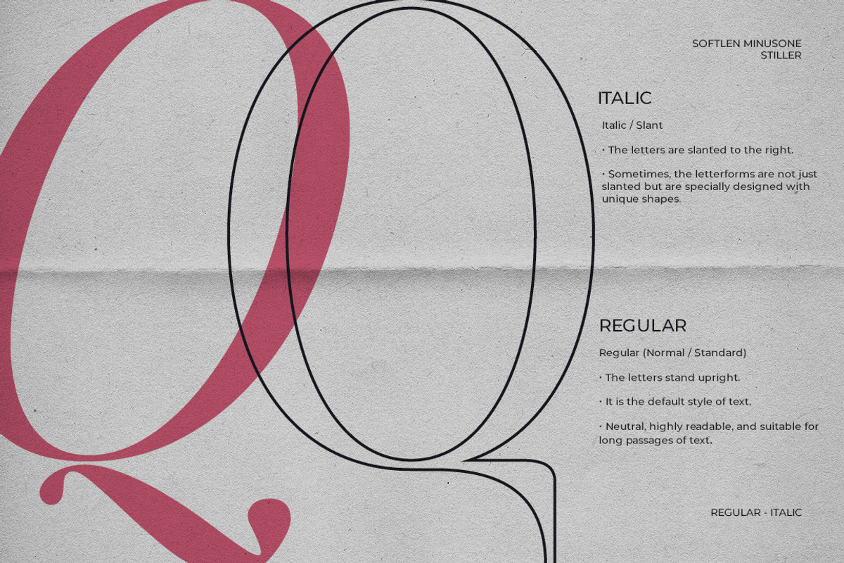 Softlen Minusone Stiller | 6 Update, a Serif Font by Natural Ink Studio (Photo 4 of 15)
