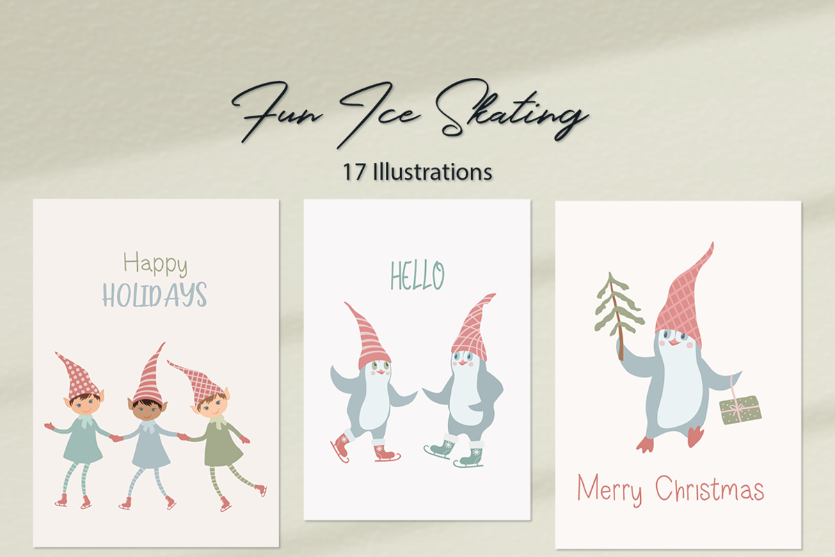 Christmas Elves Par 1 Illustrations, a Decorative Illustration by Irena Art (Photo 7 of 11)