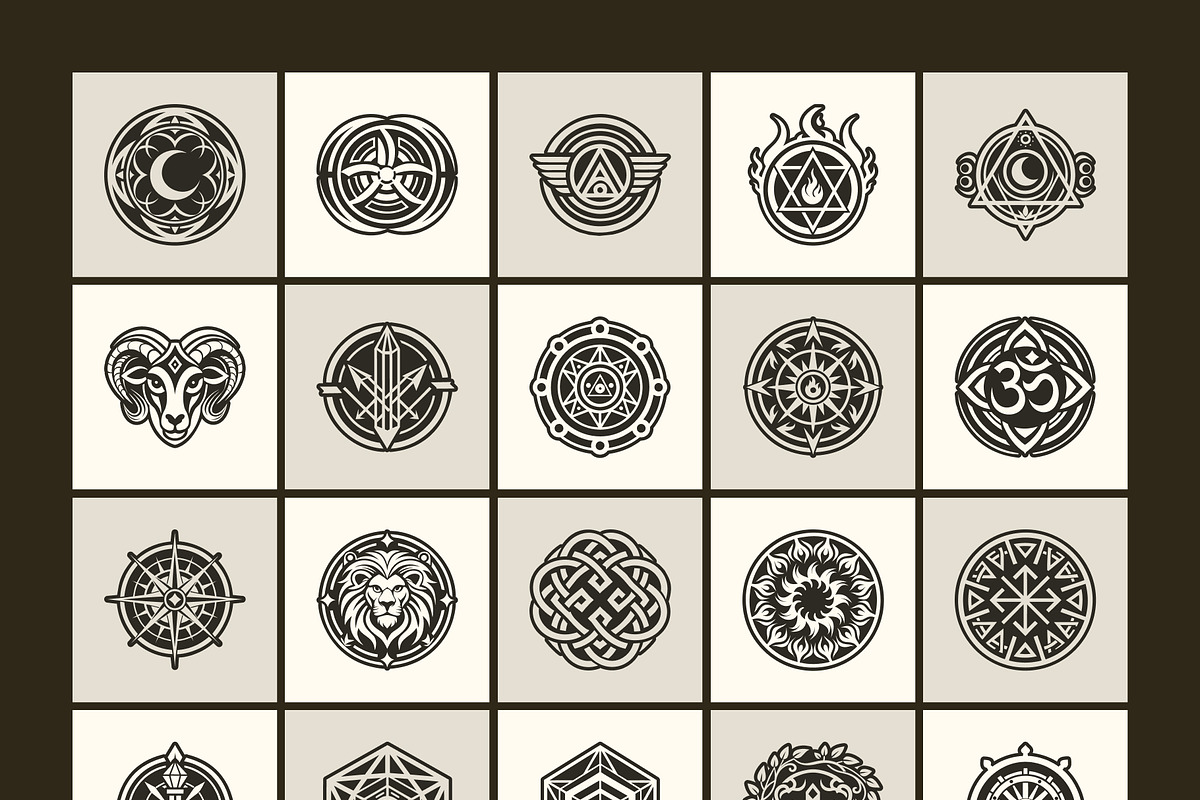 1500 Tattoo Symbols Icons, a Solid Icon by Creative Stall (Photo 14 of 19)