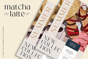 Matcha Latte - Modern Stylish Font