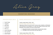Resume Template/CV Template, a Resume Template by Symie Design (Thumbnail 5 of 7)