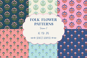 Folk Flower Pattern Vol. One