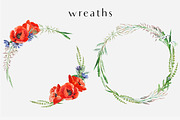 Poppies. Watercolor clip art., an Illustration by Anyuka (Thumbnail 3 of 5)