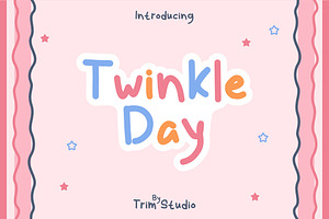Twinkle Day - Quirky Font