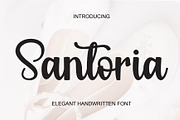 Santoria Elegant Script Font, a Script Font by Yuby Creative (Thumbnail 1 of 5)