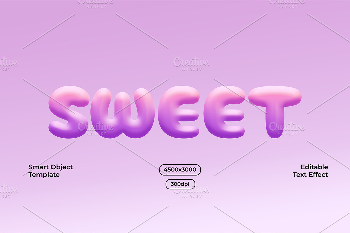 Bubble Gum Text Effect, a Layer Style Add-On by alexdndz (Photo 1 of 2)