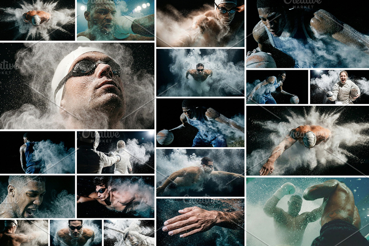 Athletes - 170 images., a Sports & Recreation Photo by Handmadefont (Photo 12 of 17)