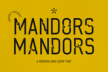 Mandors A Modern Sans Serif Font