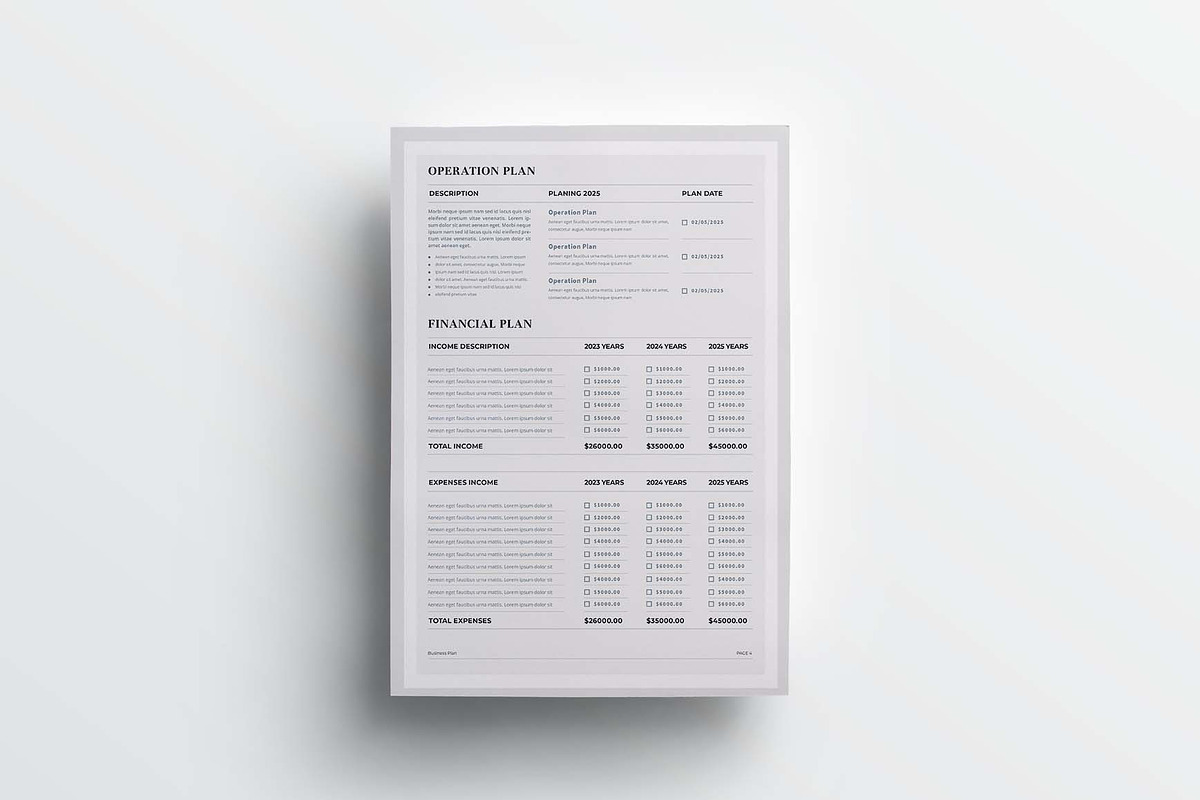 Business Plan | MS Word & Indesign, a Stationery Template by design_hut (Photo 7 of 7)