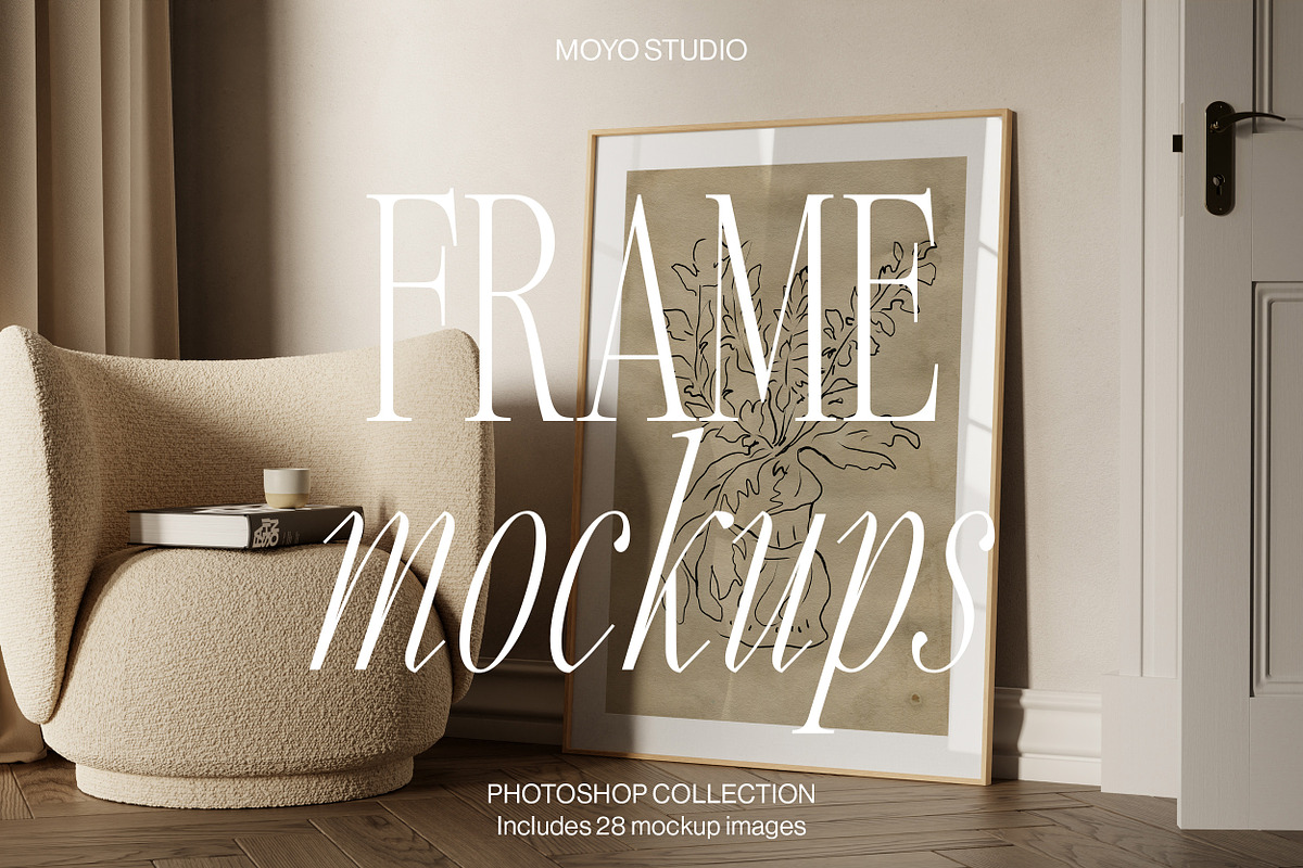 Artwork Frame Mockup Bundle, a Household Mockup by Moyo Studio (Photo 1 of 15)
