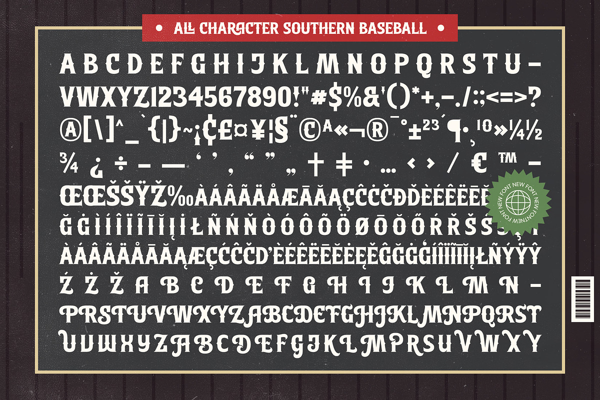 Southern Baseball Retro Athletic, a Serif Font by timelesstype.co (Photo 14 of 15)