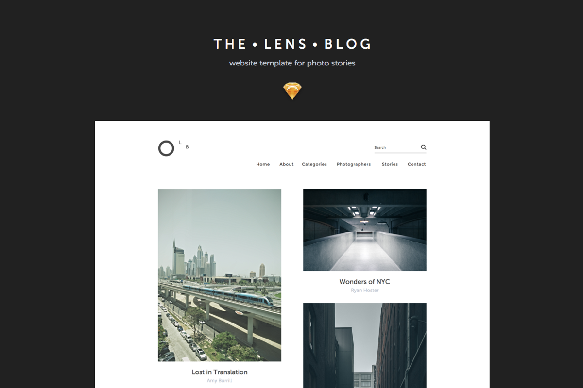 Minimal Blog / Portfolio Template, a Websites & App Template by O N N O (Photo 1 of 3)