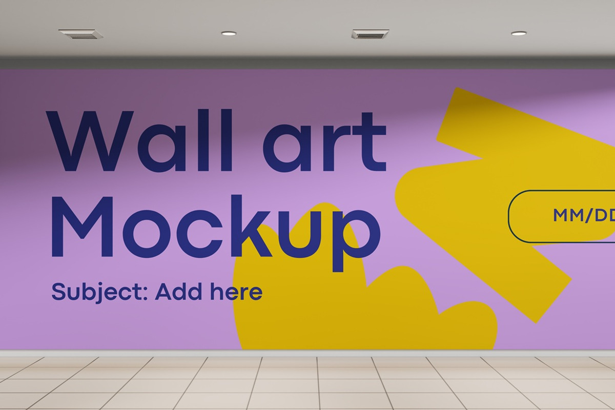 Wall Mockup, an Advertising Mockup by PixelPiknik (Photo 2 of 5)