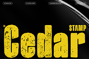 CS Cedar Stamp, a Sans Serif Font by Craft Supply Co. (Thumbnail 1 of 8)