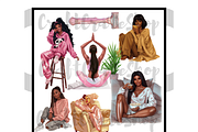 Self Love Clipart, an Illustration by CraftCrateShop (Thumbnail 3 of 8)