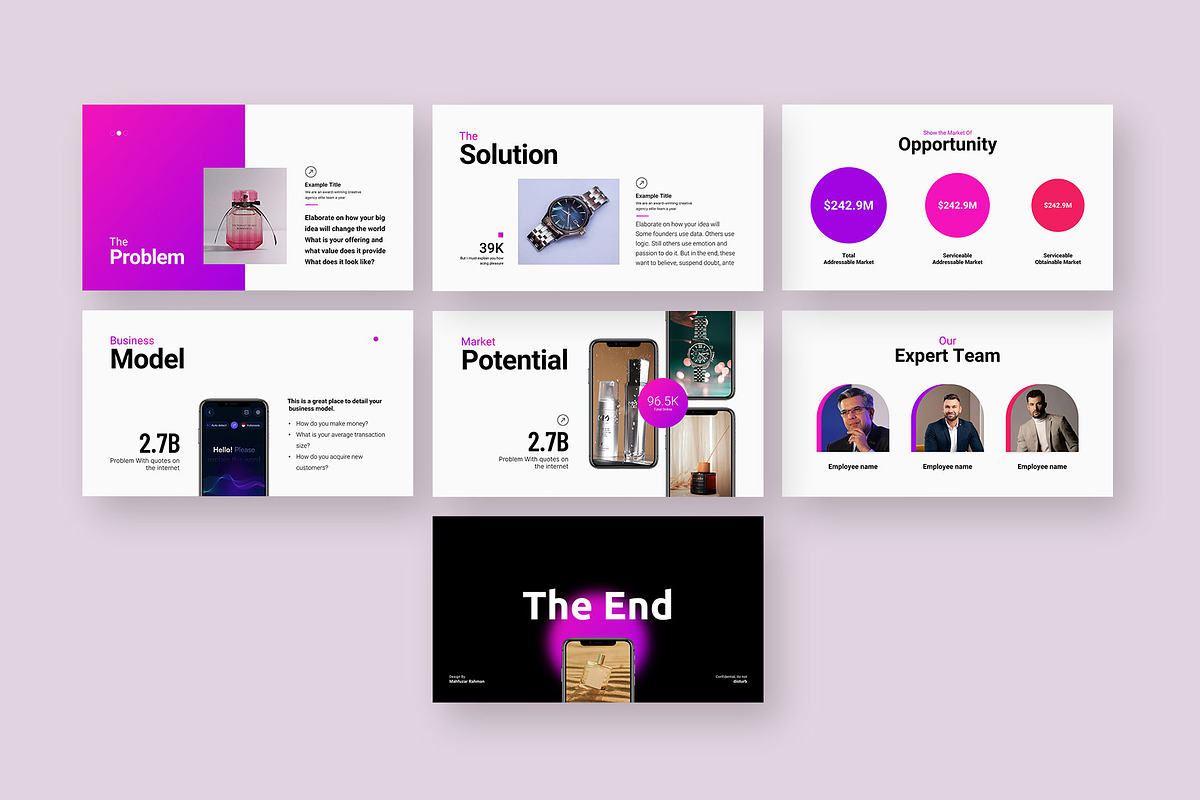 Mobile App Pitch Deck Presentation, a Presentation Template by KreateTribe (Photo 3 of 5)