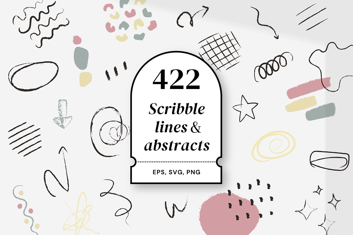 422 scribble lines & abstracts, an Object Graphic by Pinkbrush (Photo 1 of 10)
