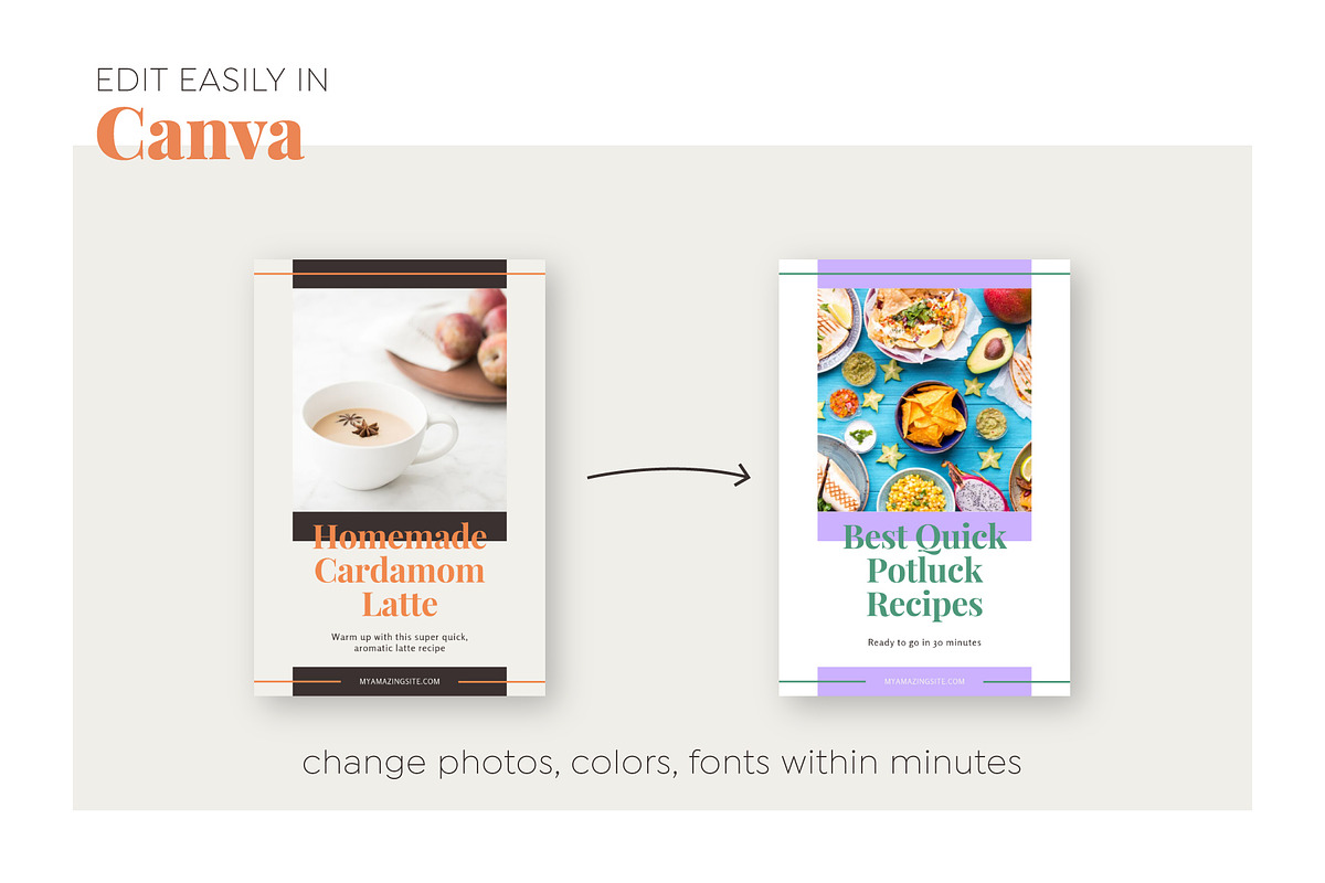 Canva Blog & Pinterest Templates, a Social Media Template by Andimaginary Creative Co. (Photo 8 of 9)