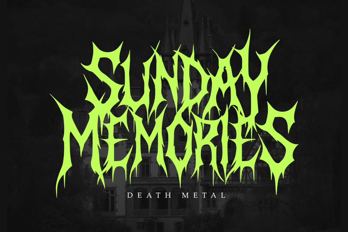 Morvanh - Death Metal Font, a Blackletter Font by Masyafi Studio (Photo 5 of 9)