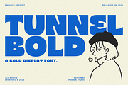 Tunnel - Bold Display Font, a Sans Serif Font by Pixesia Studio (Thumbnail 1 of 15)
