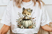 Whimsical Fall Autumn Animals PNG, a Seasonal Illustration by Canvas Craft (Thumbnail 6 of 10)