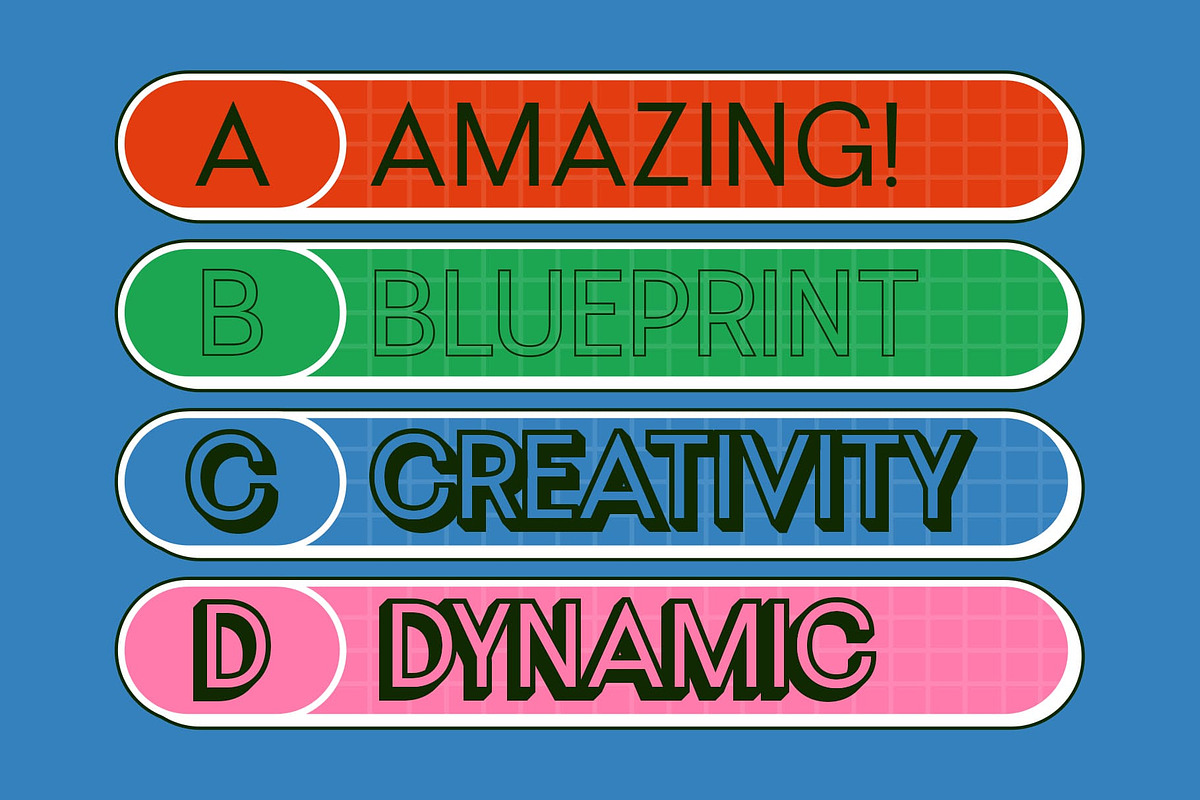 Heily 3D, a Sans Serif Font by Craft Supply Co. (Photo 2 of 8)