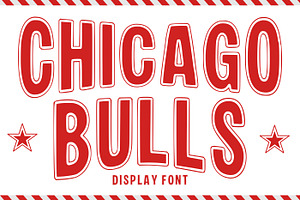 Chicago Bulls, a Slab Serif Font by Fourteen Letter