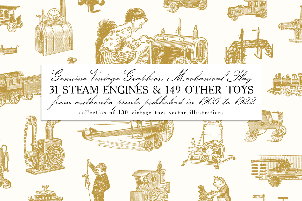 Mechanical Play: 180 Vintage Toys, an Illustration by Unember (Photo 1 of 7)
