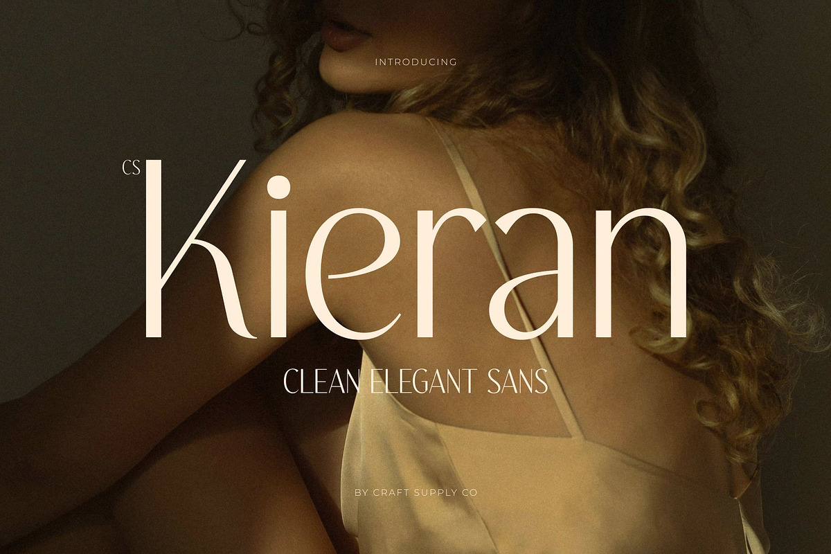 CS Kieran – Modern Sans Serif, a Sans Serif Font by Craft Supply Co. (Photo 1 of 8)
