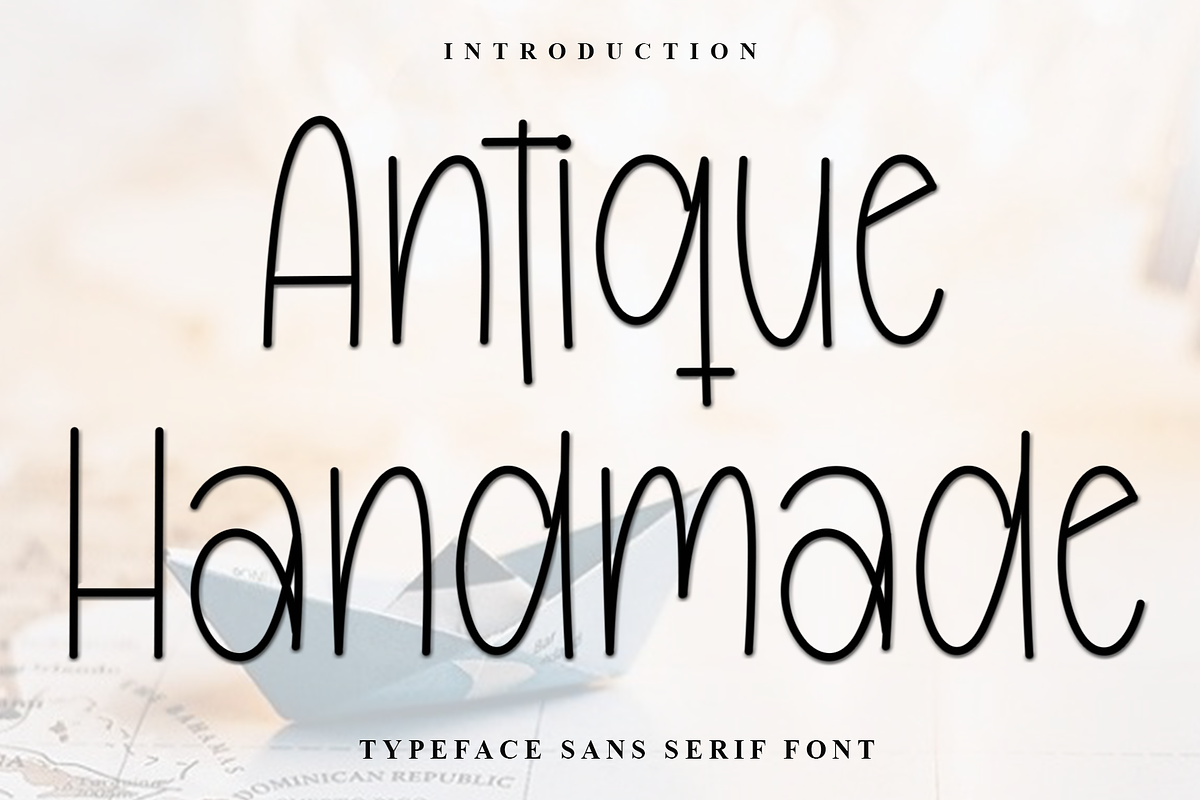 Antique Handmade, a Sans Serif Font by InermediaSTUDIO (Photo 1 of 8)