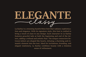 La Karley - Elegant Handwritten Font