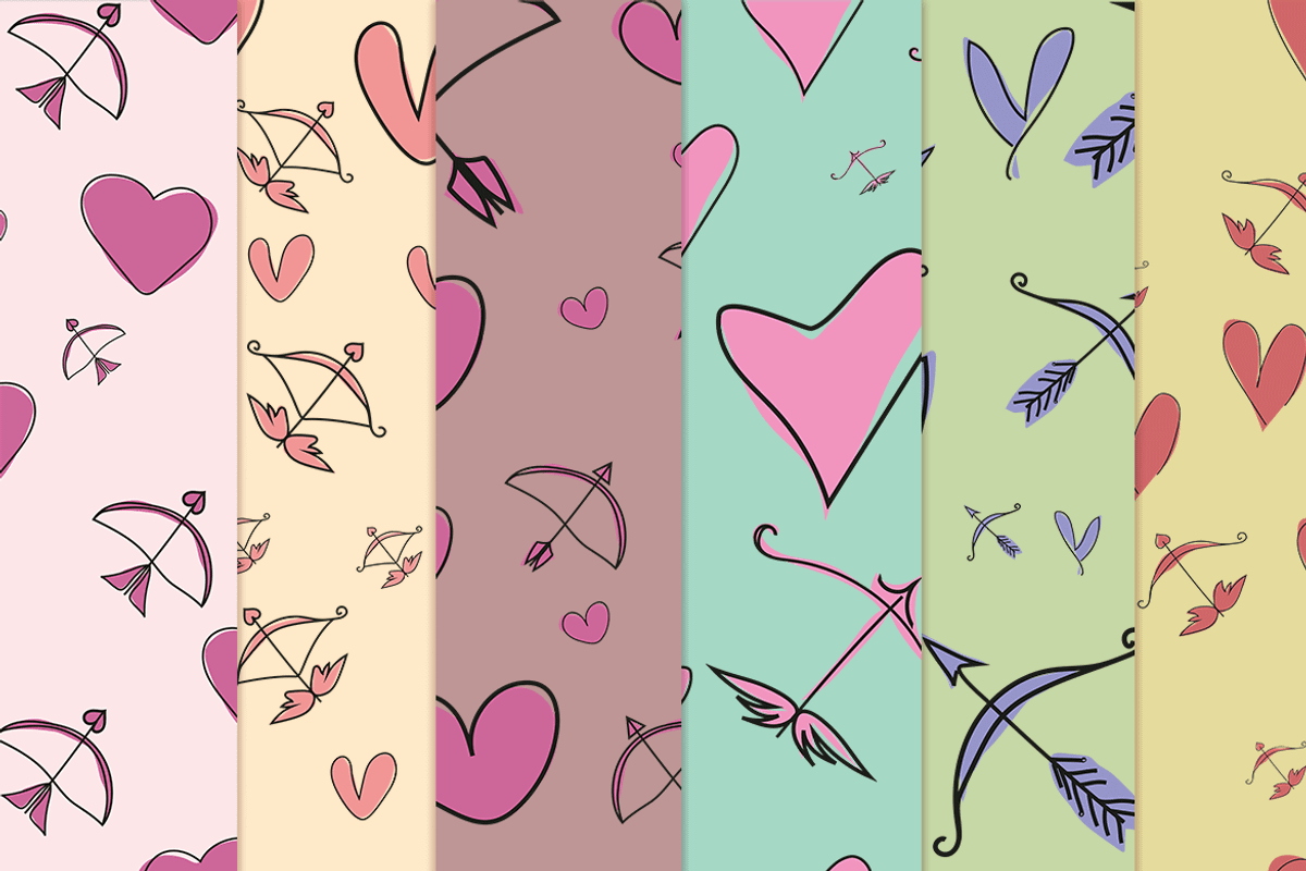 Valentine's wraps, seamless patterns, a Pattern Graphic by Paperwitch (Photo 2 of 3)