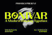 Bonivar - A Modern Display Font, a Sans Serif Font by Marvadesign (Thumbnail 1 of 6)