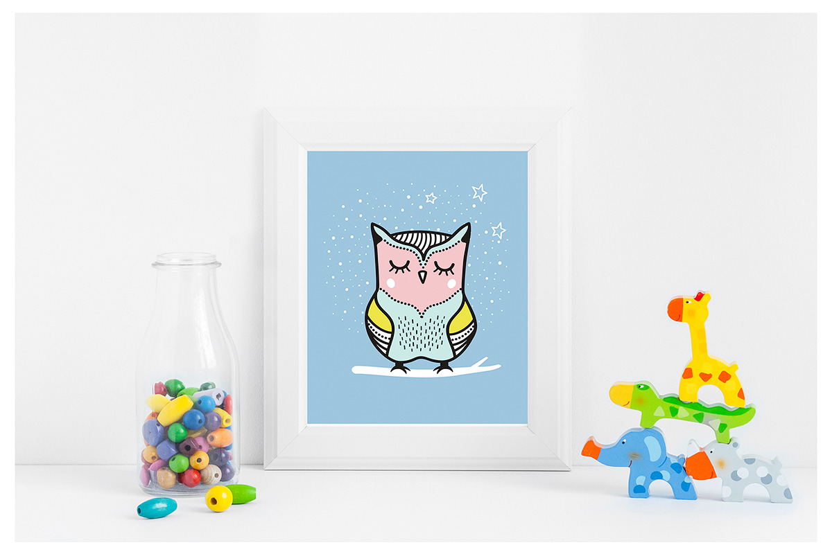 Cute Owls Clipart, a Decorative Illustration by Teneresa (Photo 6 of 7)