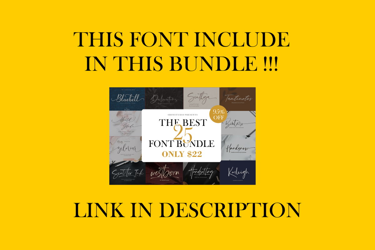 Ragland - Handwritten Font, a Script Font by Sronstudio (Photo 2 of 15)