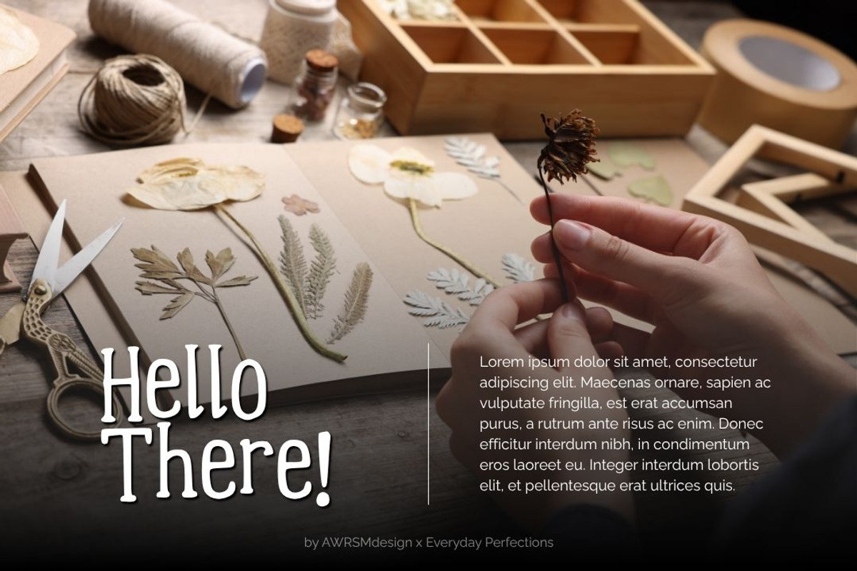 Chacha | A Playful Decorative Font, a Handwritten Font by Everyday Perfection (Photo 3 of 5)
