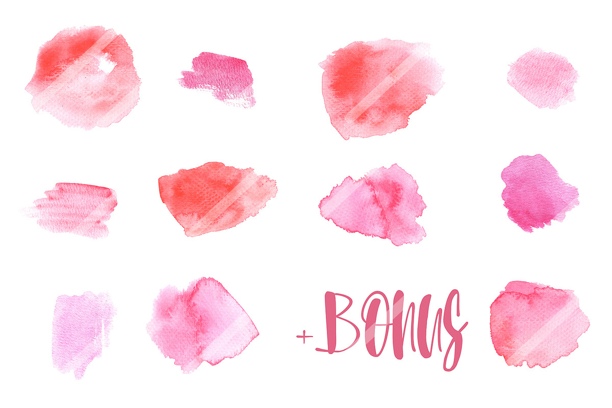 Pink Flamingo And Hearts Watercolor, an Illustration by RabbitAndPencil (Photo 4 of 4)
