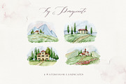 FIG & POMEGRANATE watercolor/pencil, a Decorative Illustration by long summer (Thumbnail 4 of 14)