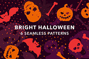 Halloween patterns, a Pattern Graphic by Hellgram (Thumbnail 1 of 6)