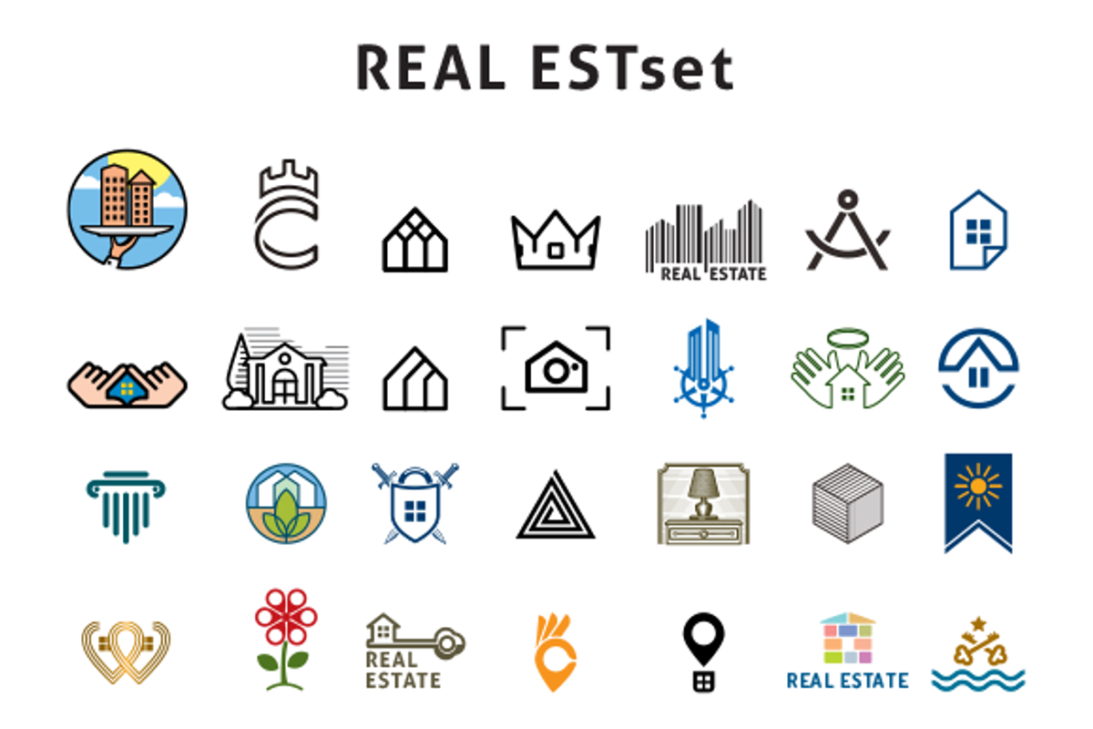 REAL_ESTset, a Branding & Logo Template by NicklancerShop